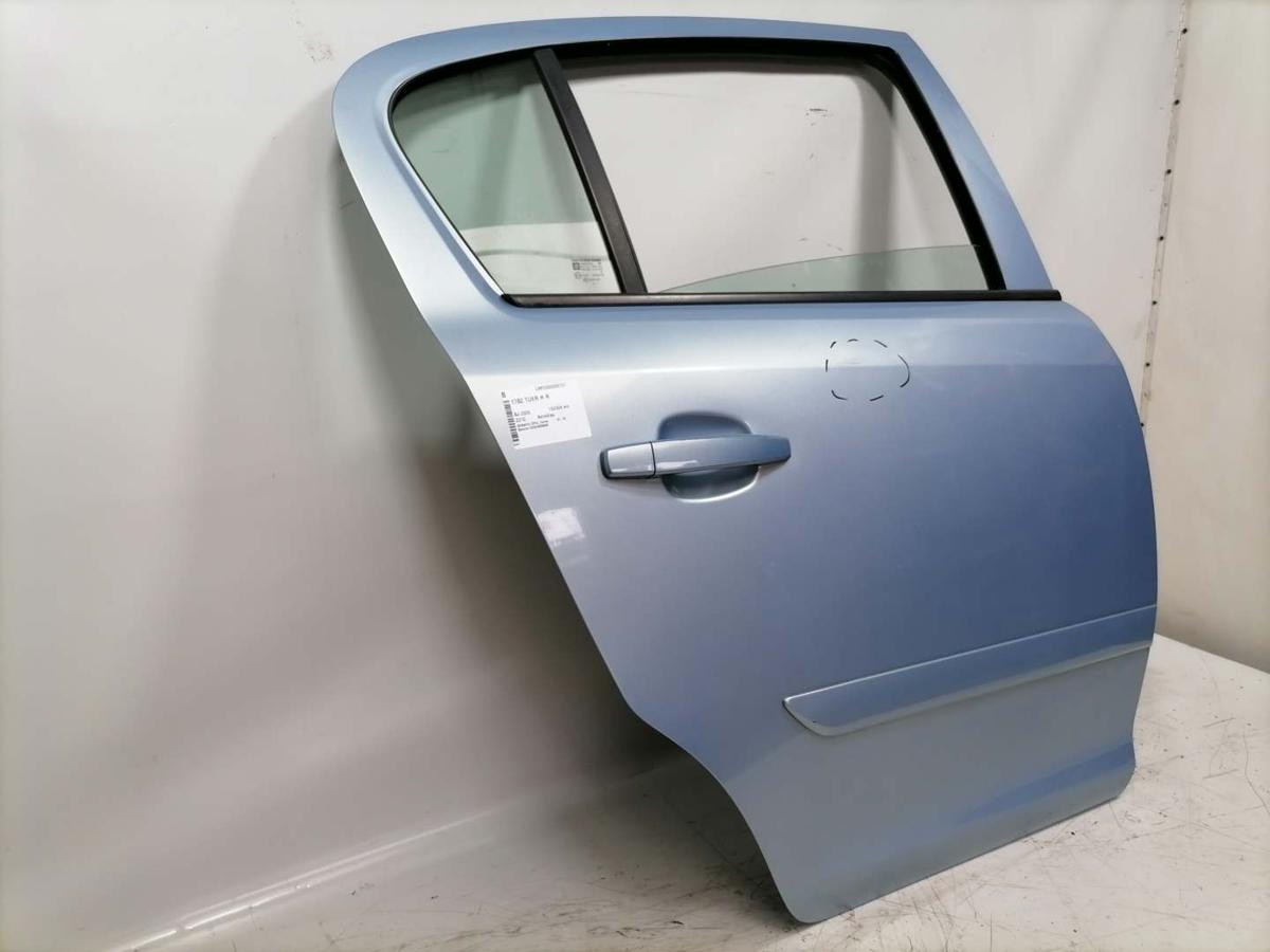 Opel Corsa D original Tür hinten rechts Z21C Aeroblau Rohbau BJ08